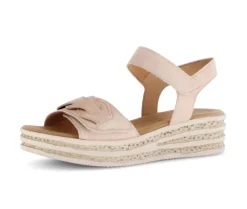 Sandale met plateauzool rose