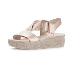 Sandale met plateauzool rose