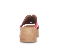 Sandale met plateauzool rood