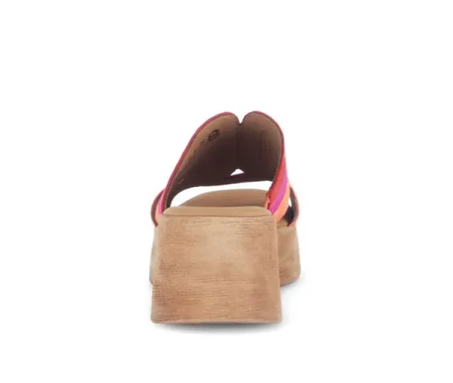 Sandale met plateauzool rood