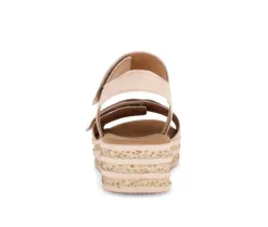Sandale met plateauzool rose
