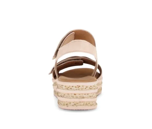Sandale met plateauzool rose