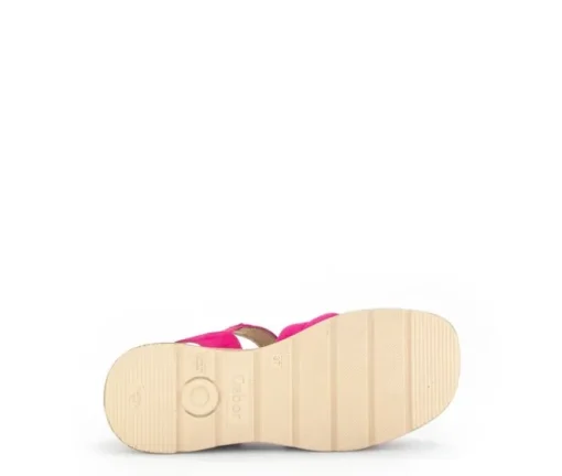 Sandale met plateauzool roze