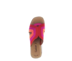 Sandale met plateauzool rood