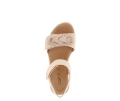 Sandale met plateauzool rose
