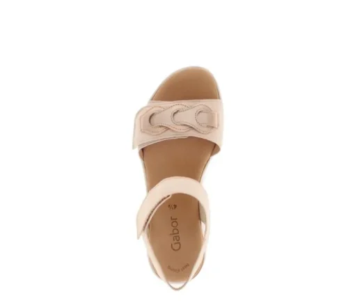 Sandale met plateauzool rose