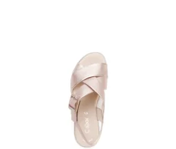 Sandale met plateauzool rose