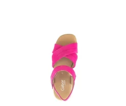 Sandale met plateauzool roze