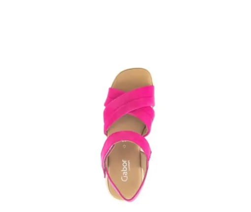 Sandale met plateauzool roze