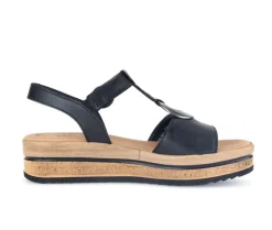 Sandale met plateauzool zwart