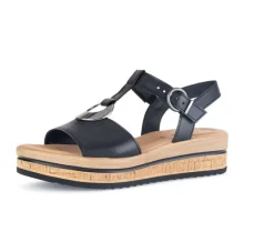 Sandale met plateauzool zwart