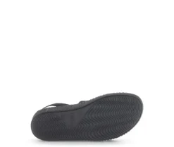 Sandale met plateauzool zwart