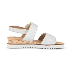 Sandaleno met sleehak beige