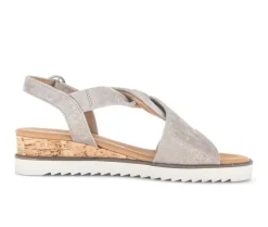 Sandaleno met sleehak beige