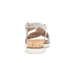 Sandaleno met sleehak beige