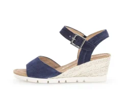Sandaleno met sleehak blauw