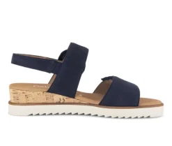 Sandaleno met sleehak blauw