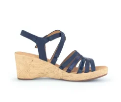 Sandaleno met sleehak blauw