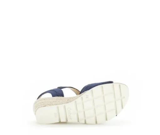 Sandaleno met sleehak blauw