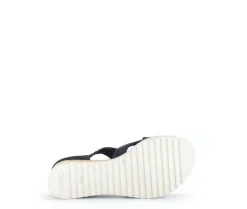 Sandaleno met sleehak blauw