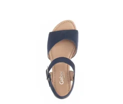 Sandaleno met sleehak blauw