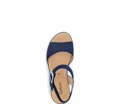 Sandaleno met sleehak blauw