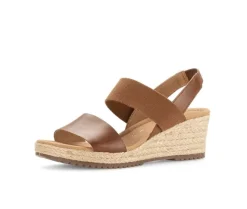 Sandaleno met sleehak bruin