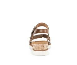 Sandaleno met sleehak bruin