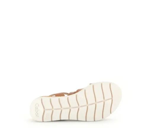 Sandaleno met sleehak bruin