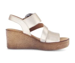 Sandaleno met sleehak goud