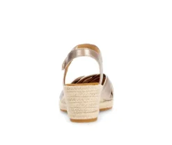 Sandaleno met sleehak goud