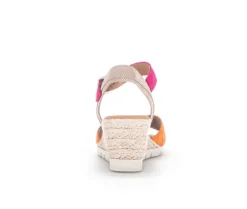 Sandaleno met sleehak multicolour