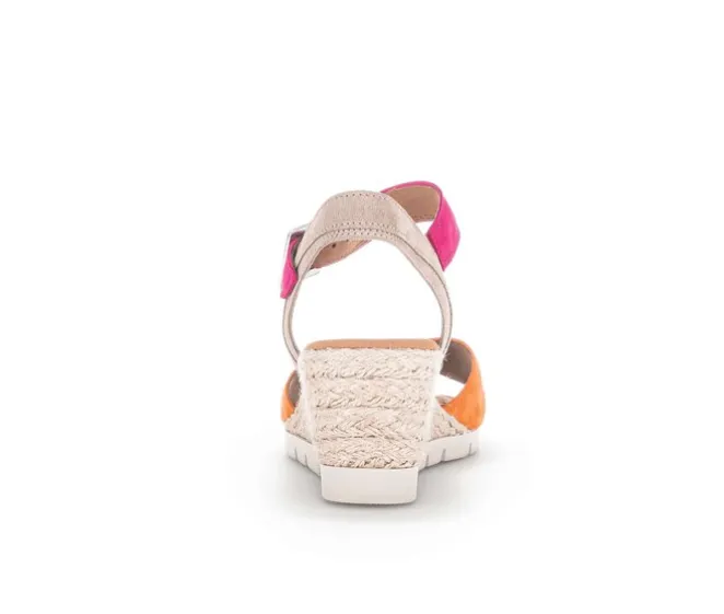 Sandaleno met sleehak multicolour