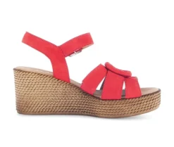 Sandaleno met sleehak rood