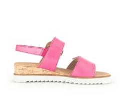 Sandaleno met sleehak roze