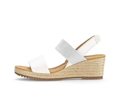 Sandaleno met sleehak wit