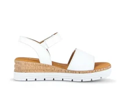 Sandaleno met sleehak wit
