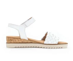 Sandaleno met sleehak wit