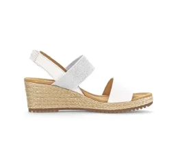 Sandaleno met sleehak wit