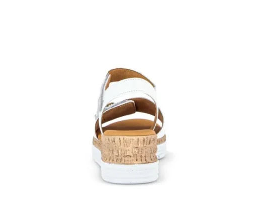Sandaleno met sleehak wit