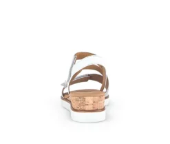 Sandaleno met sleehak wit