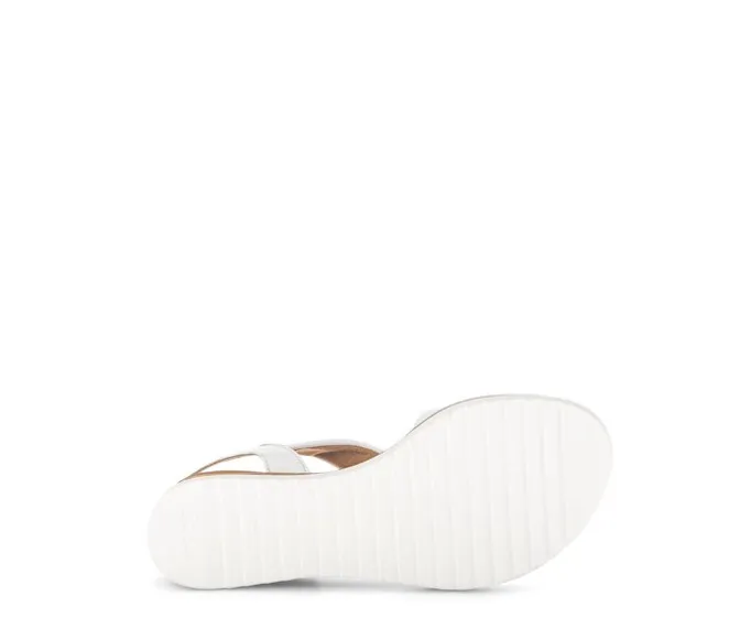 Sandaleno met sleehak wit