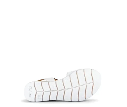 Sandaleno met sleehak wit