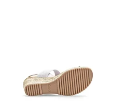 Sandaleno met sleehak wit