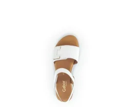 Sandaleno met sleehak wit