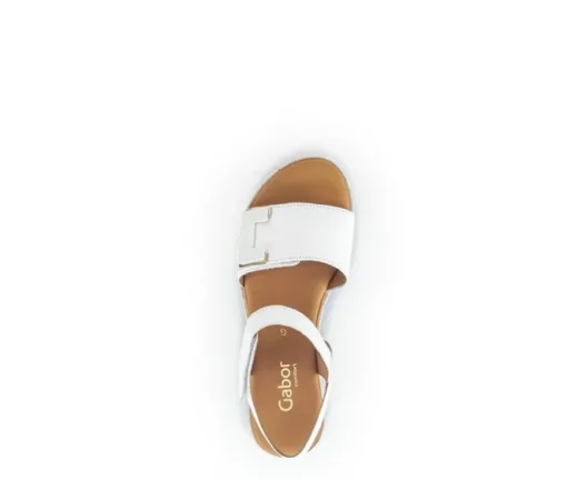Sandaleno met sleehak wit