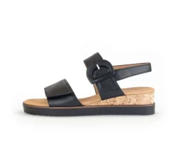 Sandaleno met sleehak zwart
