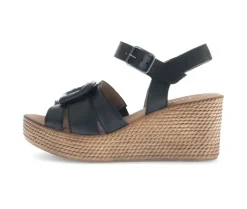 Sandaleno met sleehak zwart