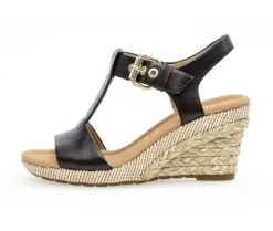Sandaleno met sleehak zwart