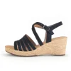 Sandaleno met sleehak zwart